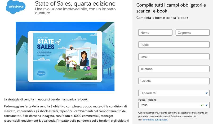 creare un database per email marketing